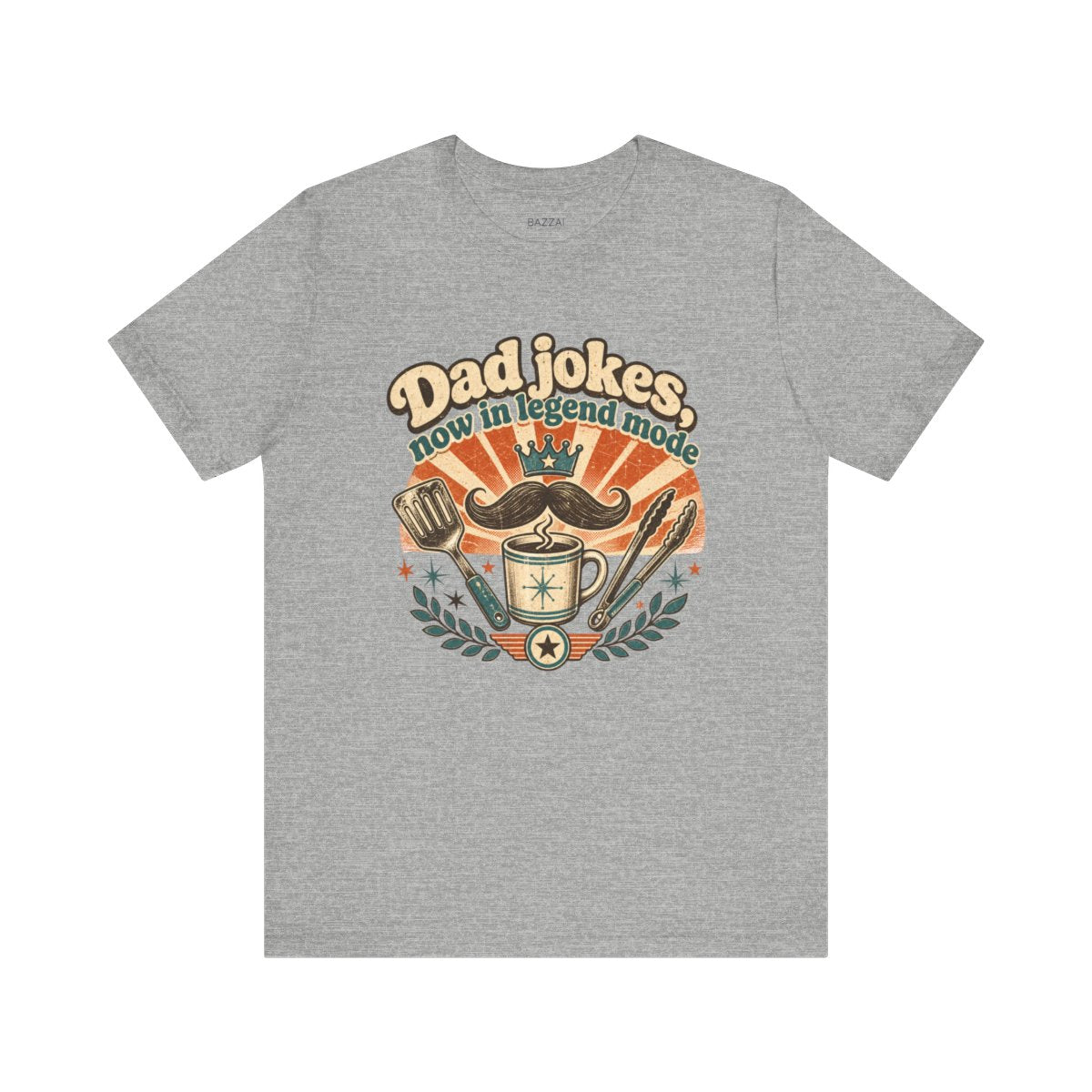 Funny Dad T-Shirt — Dad Jokes, Now in Legend Mode — papa grandpa t-shirt design