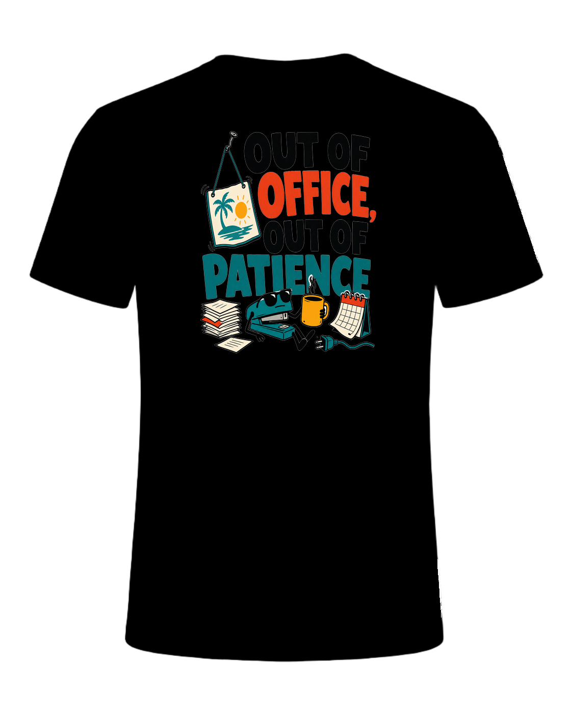 OUT OF OFFICE, OUT OF PATIENCE — Black