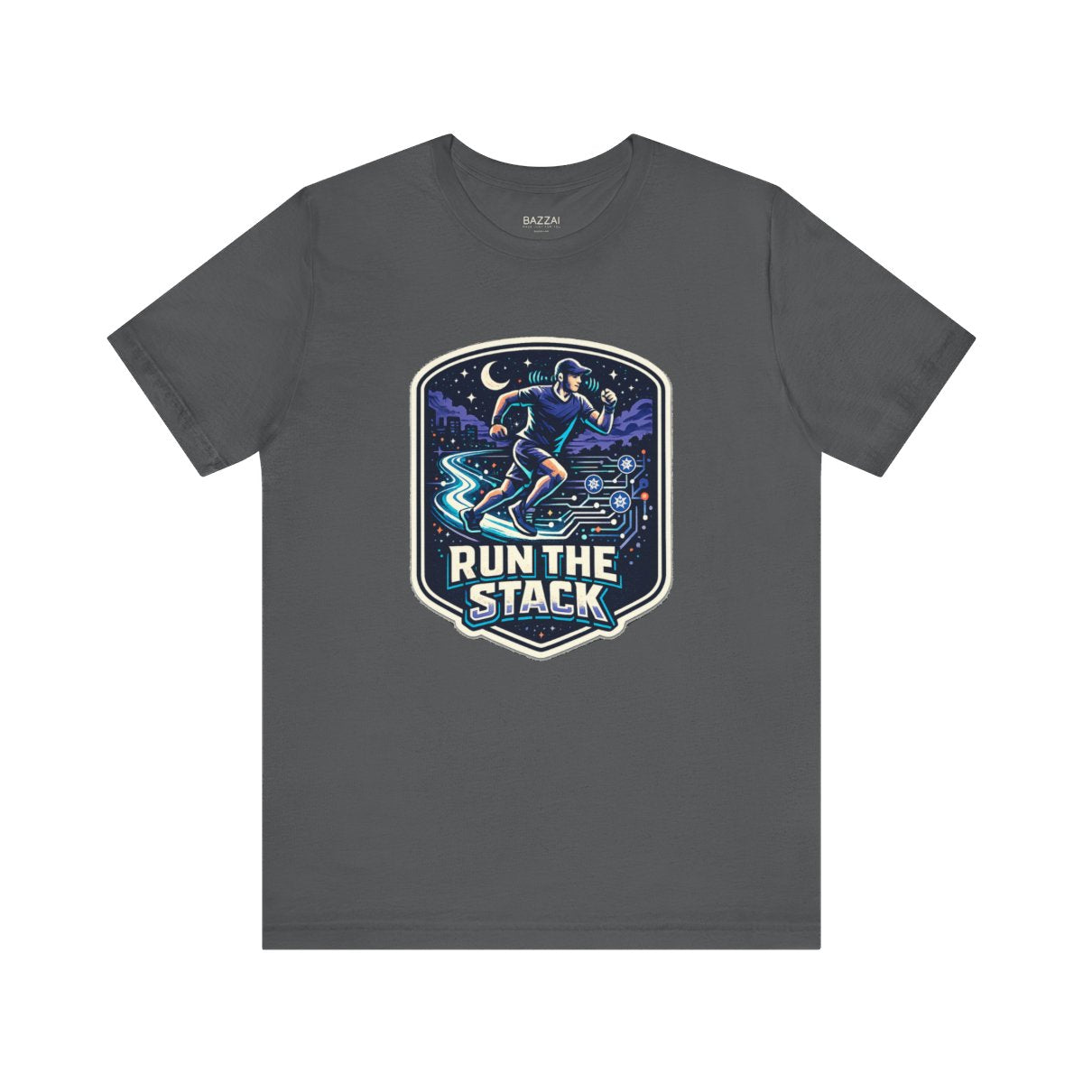 Trail Runner T-Shirt — Run the Stack — running t-shirt design by Reggie