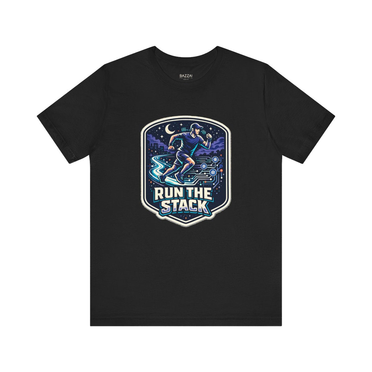 Trail Runner T-Shirt — Run the Stack — running t-shirt design by Reggie