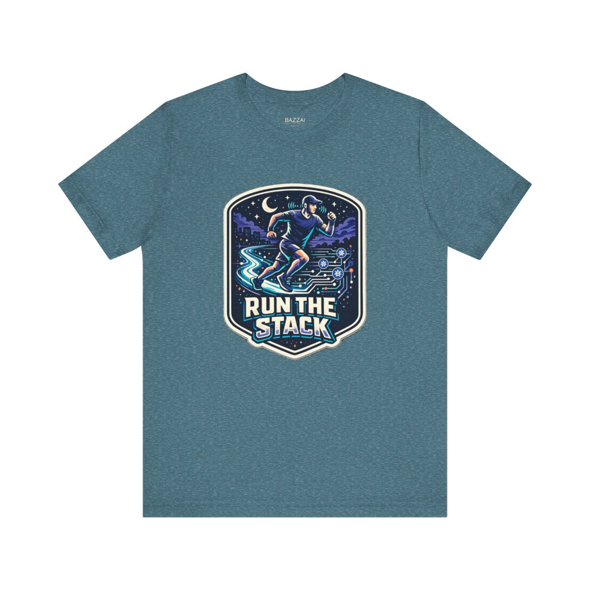 Trail Runner T-Shirt — Run the Stack — running t-shirt design by Reggie