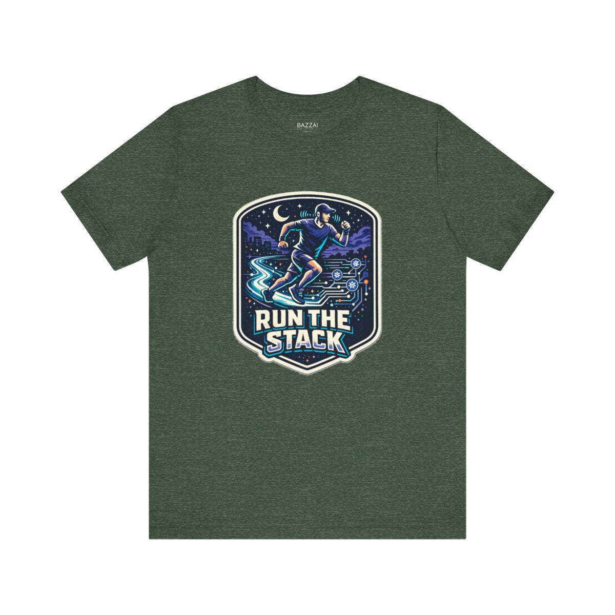 Trail Runner T-Shirt — Run the Stack — running t-shirt design by Reggie