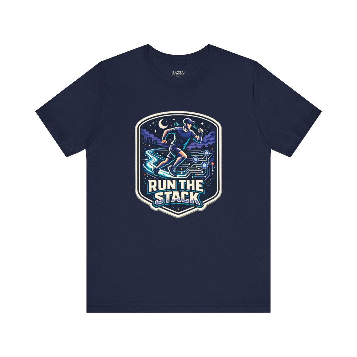 Trail Runner T-Shirt — Run the Stack — running t-shirt design by Reggie