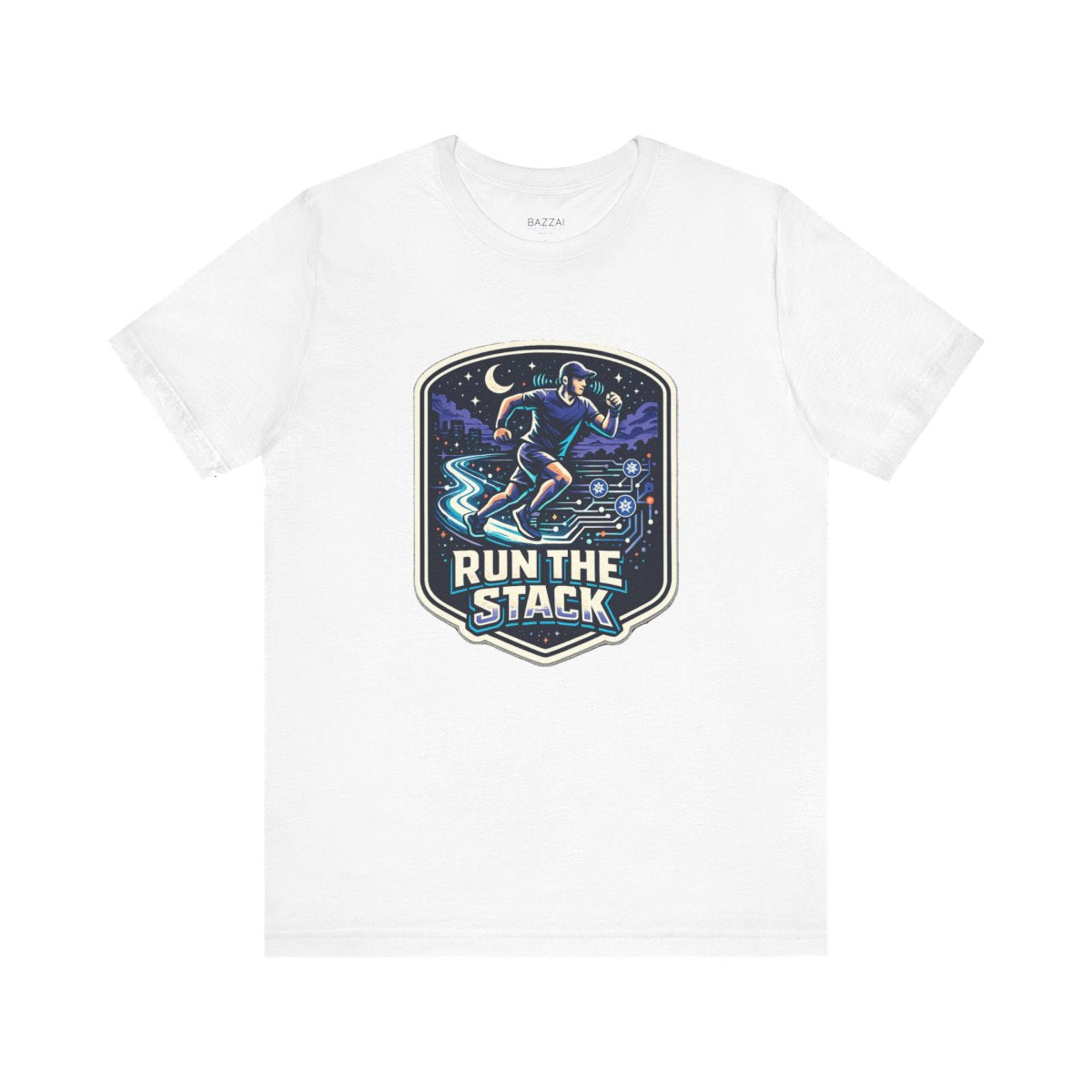 Trail Runner T-Shirt — Run the Stack — running t-shirt design by Reggie