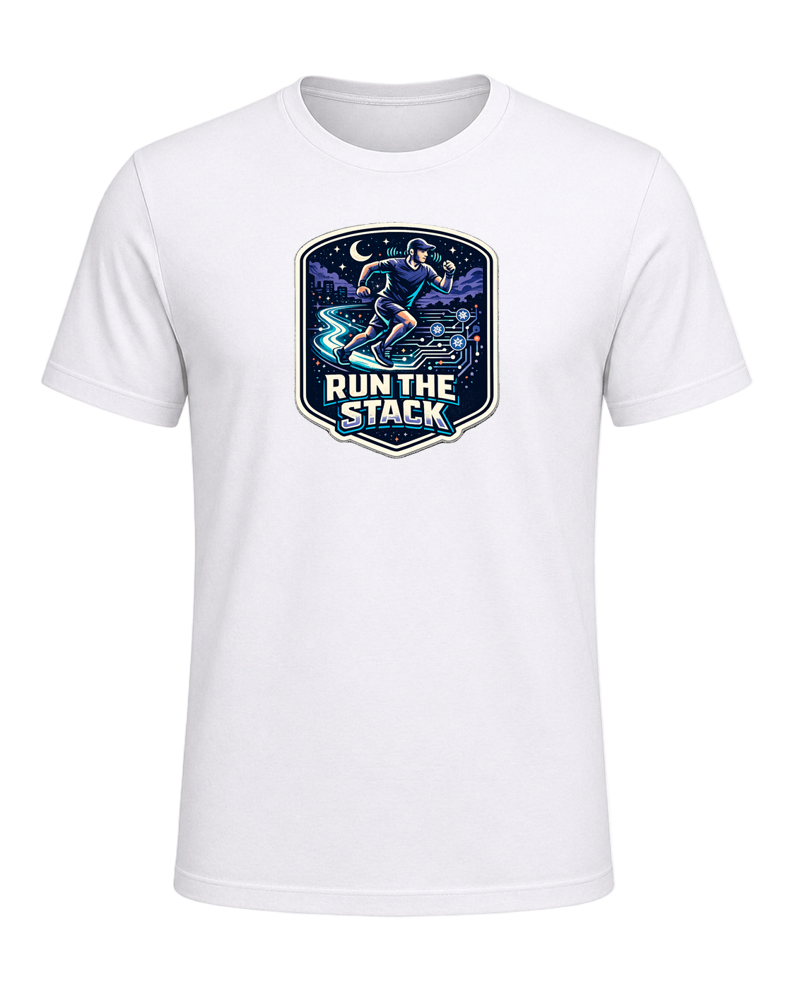 Run The Stack Tee — White