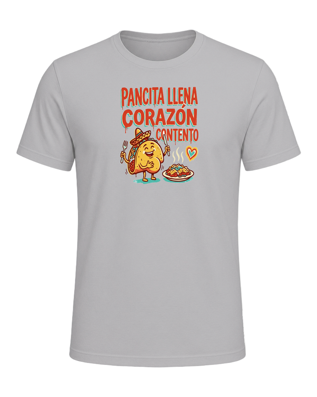 PANCITA LLENA CORAZÓN CONTENTO — Athletic Heather