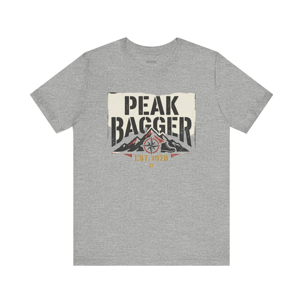 Peak Bagging T-Shirt — The List Is the Point — trail t-shirt design