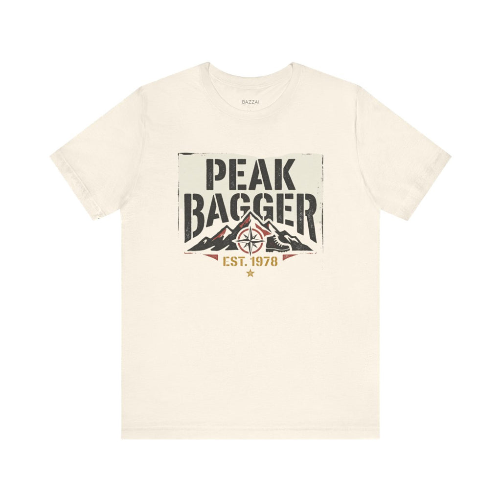 Peak Bagging T-Shirt — The List Is the Point — trail t-shirt design