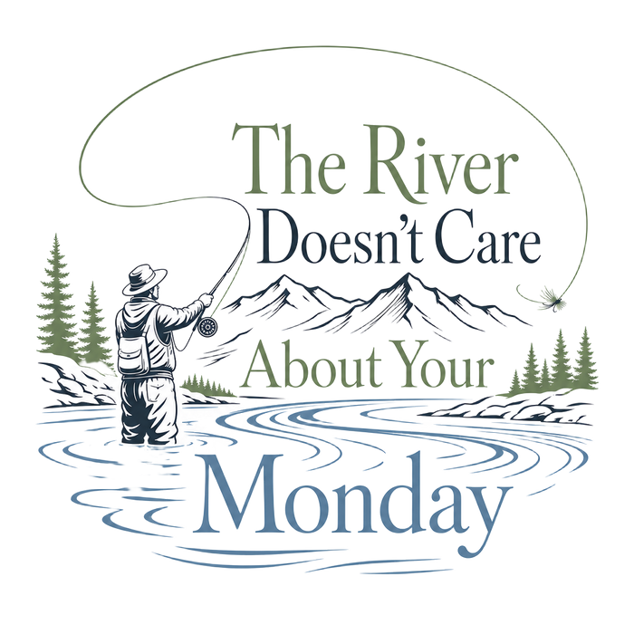 The River Doesn't Care About Your Monday (Minimalist)