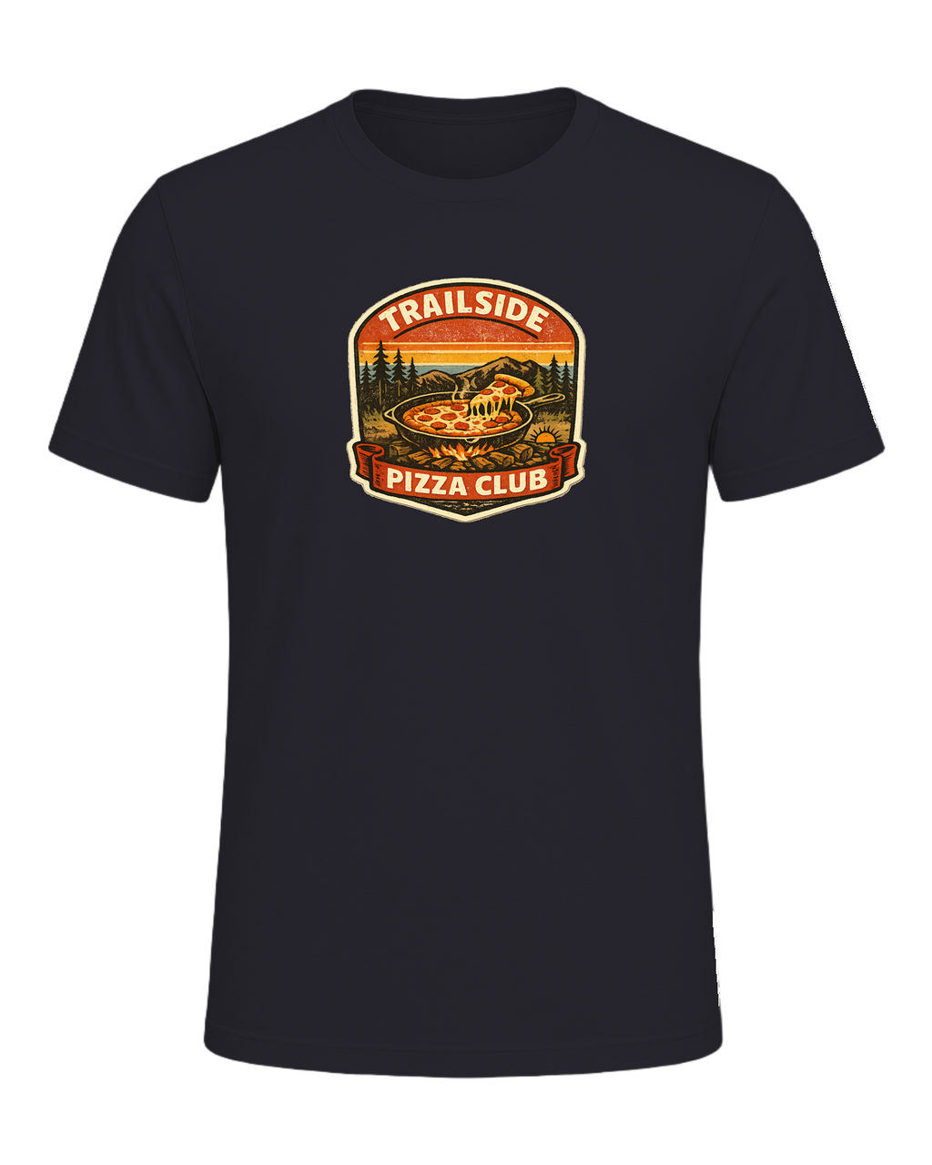 Trailside Pizza Club Tee — Dark Grey