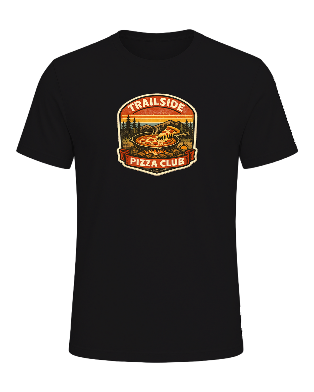 Trailside Pizza Club Tee — Dark Grey Heather