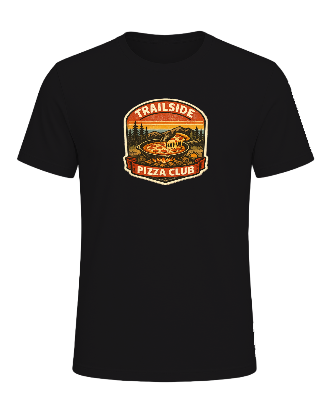 Trailside Pizza Club Tee — Dark Grey Heather