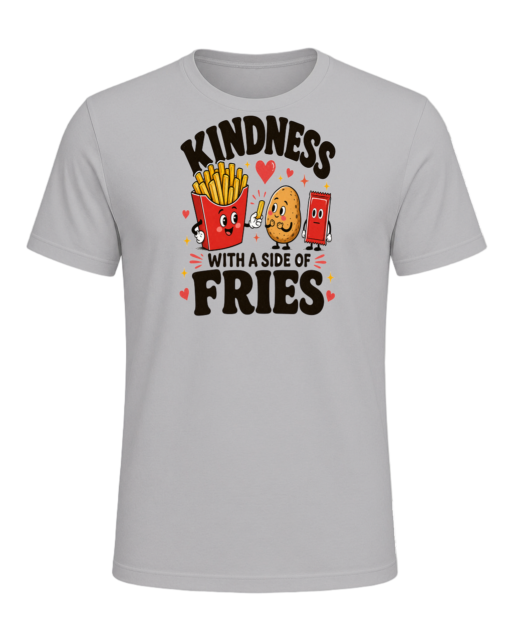 KINDNESS WITH A SIDE OF FRIES — Athletic Heather