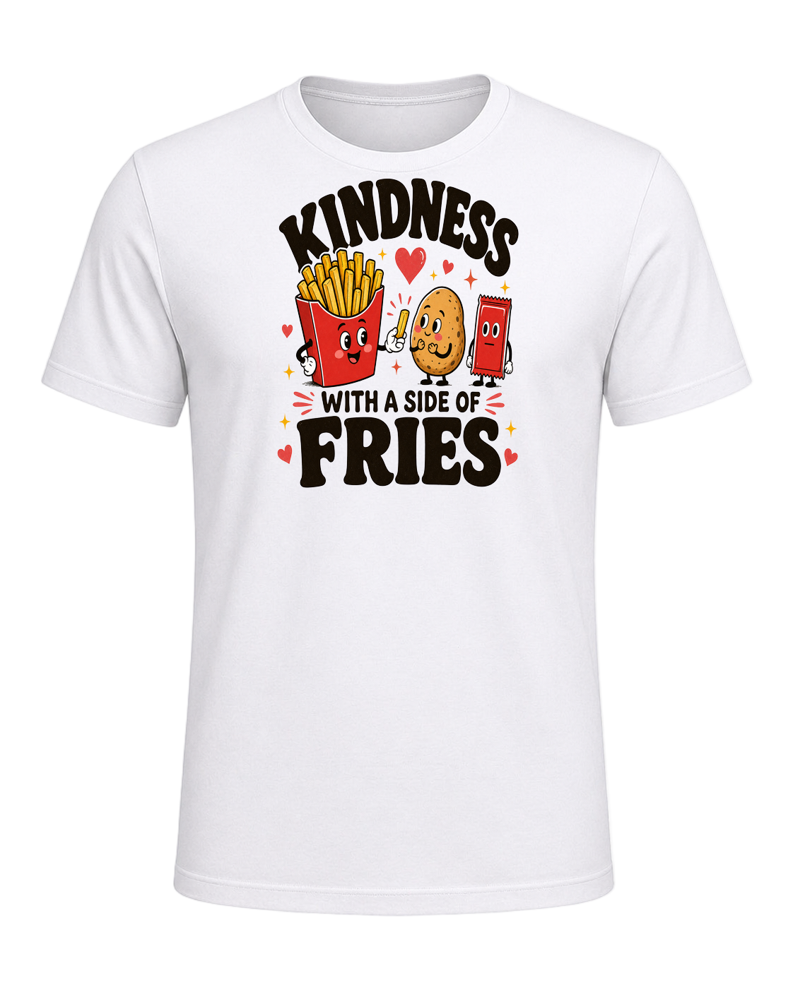 KINDNESS WITH A SIDE OF FRIES — White