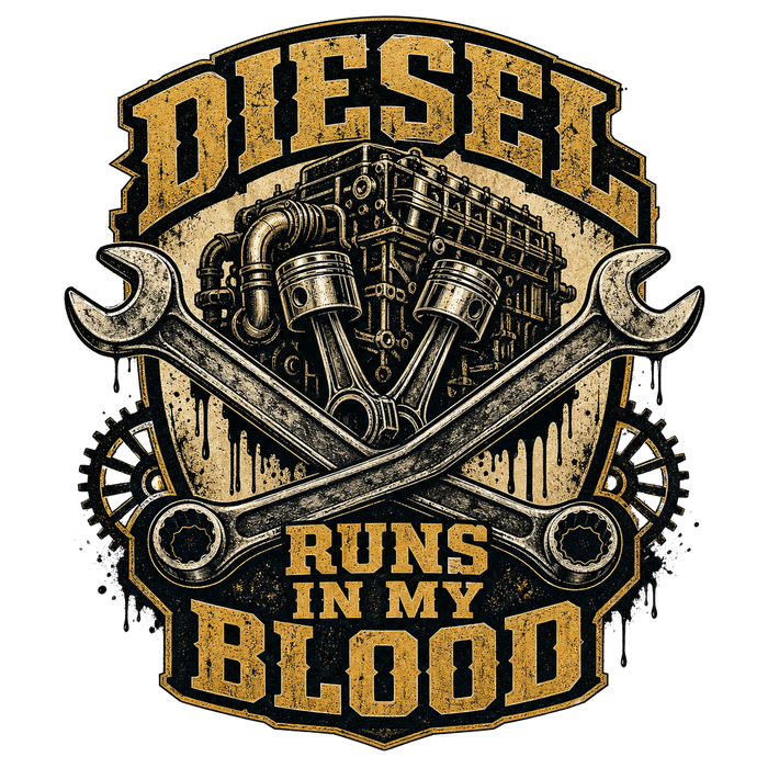 Diesel Runs in My Blood - Industrial Gold