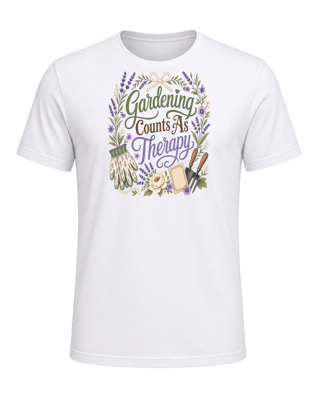 Gardening Counts As Therapy — White