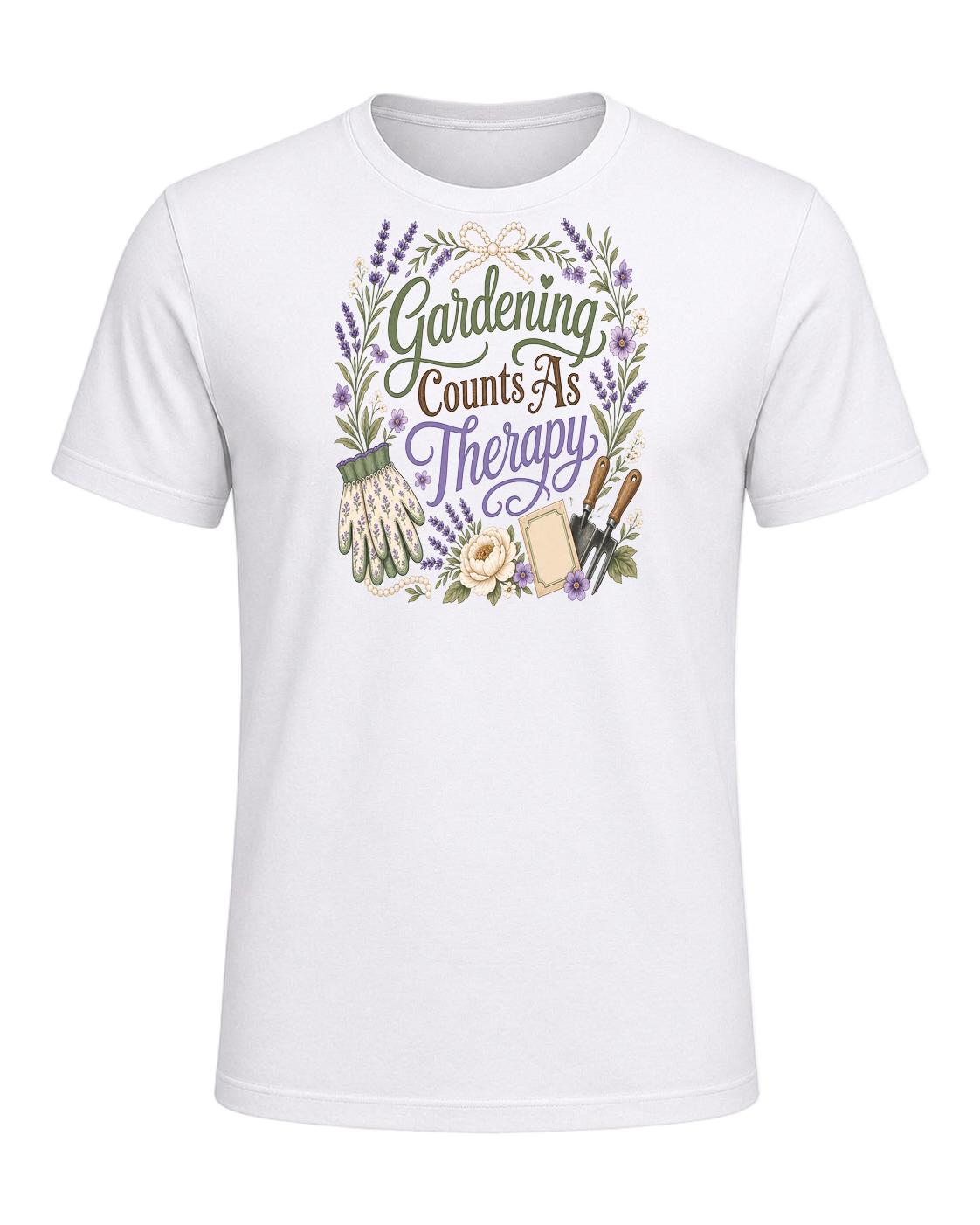 Gardening Counts As Therapy — White
