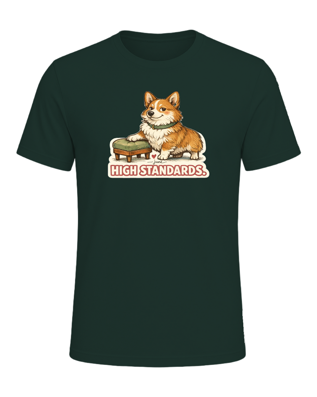Low Rider. High Standards. Tee — Forest