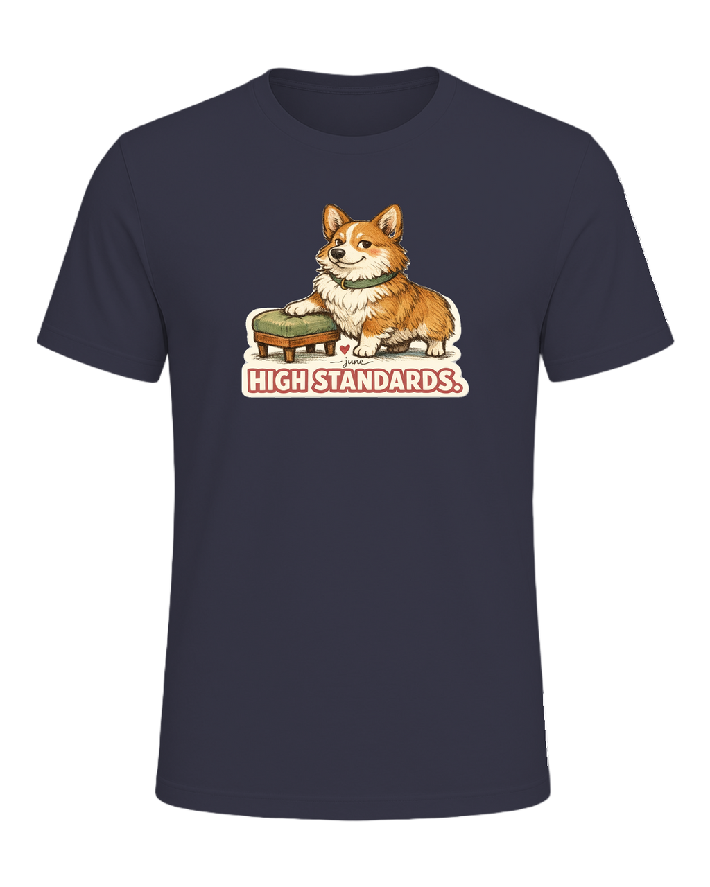 Low Rider. High Standards. Tee — Heather Midnight Navy