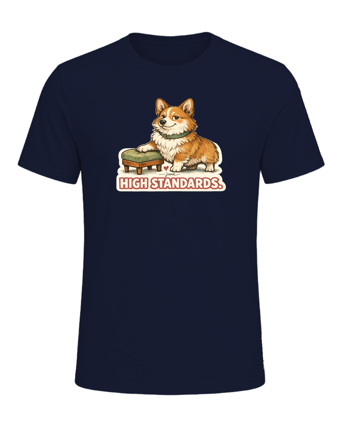 Low Rider. High Standards. Tee — Navy