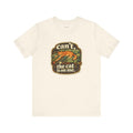 Cat Owner Humor T-Shirt — Can't. the Cat Is on Me. — t-shirt design by Margaux