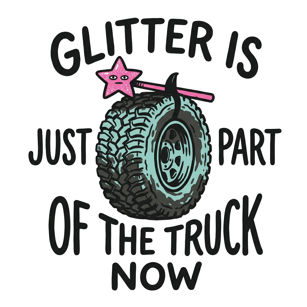 Glitter is just part of the truck now