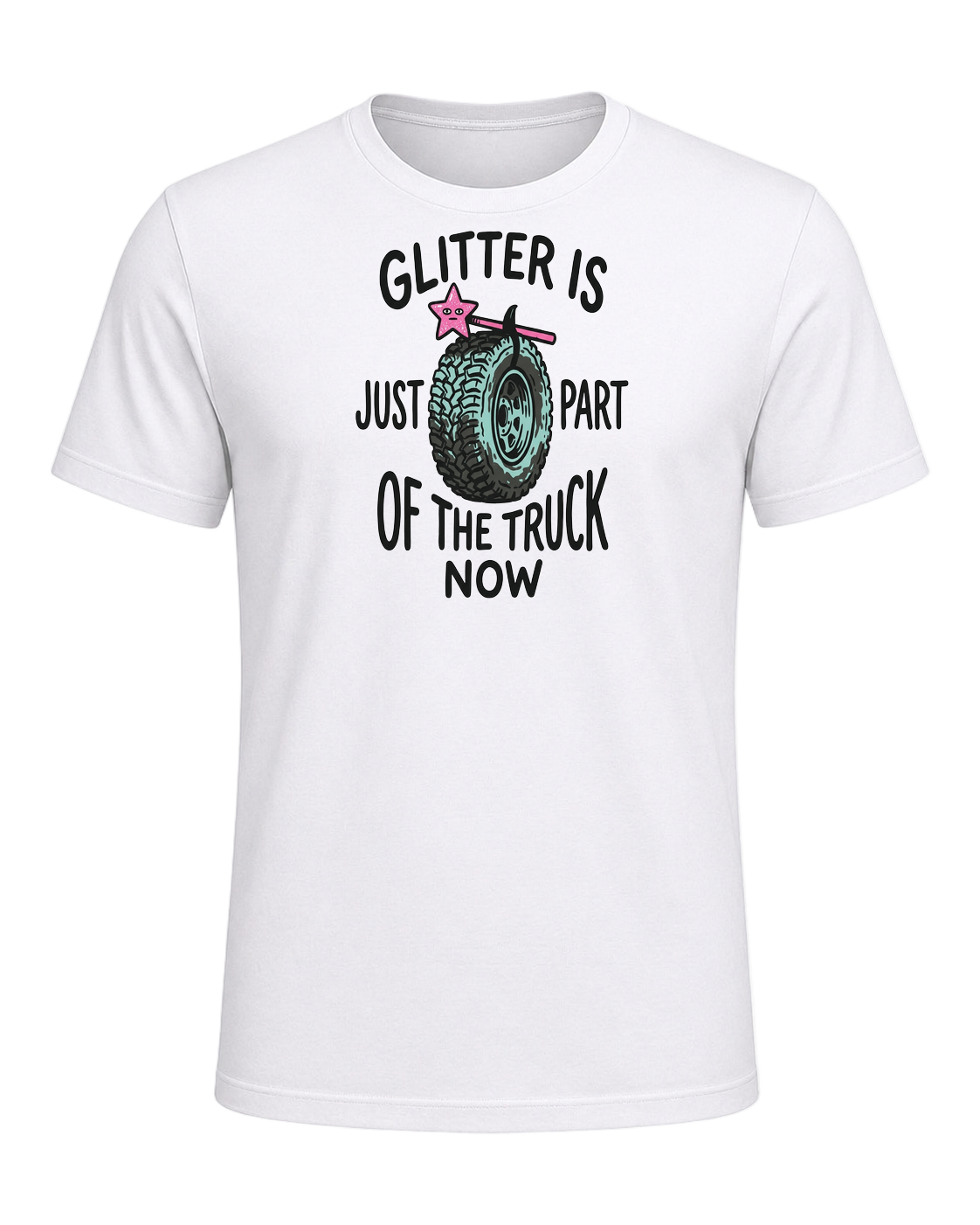 Glitter is just part of the truck now — White