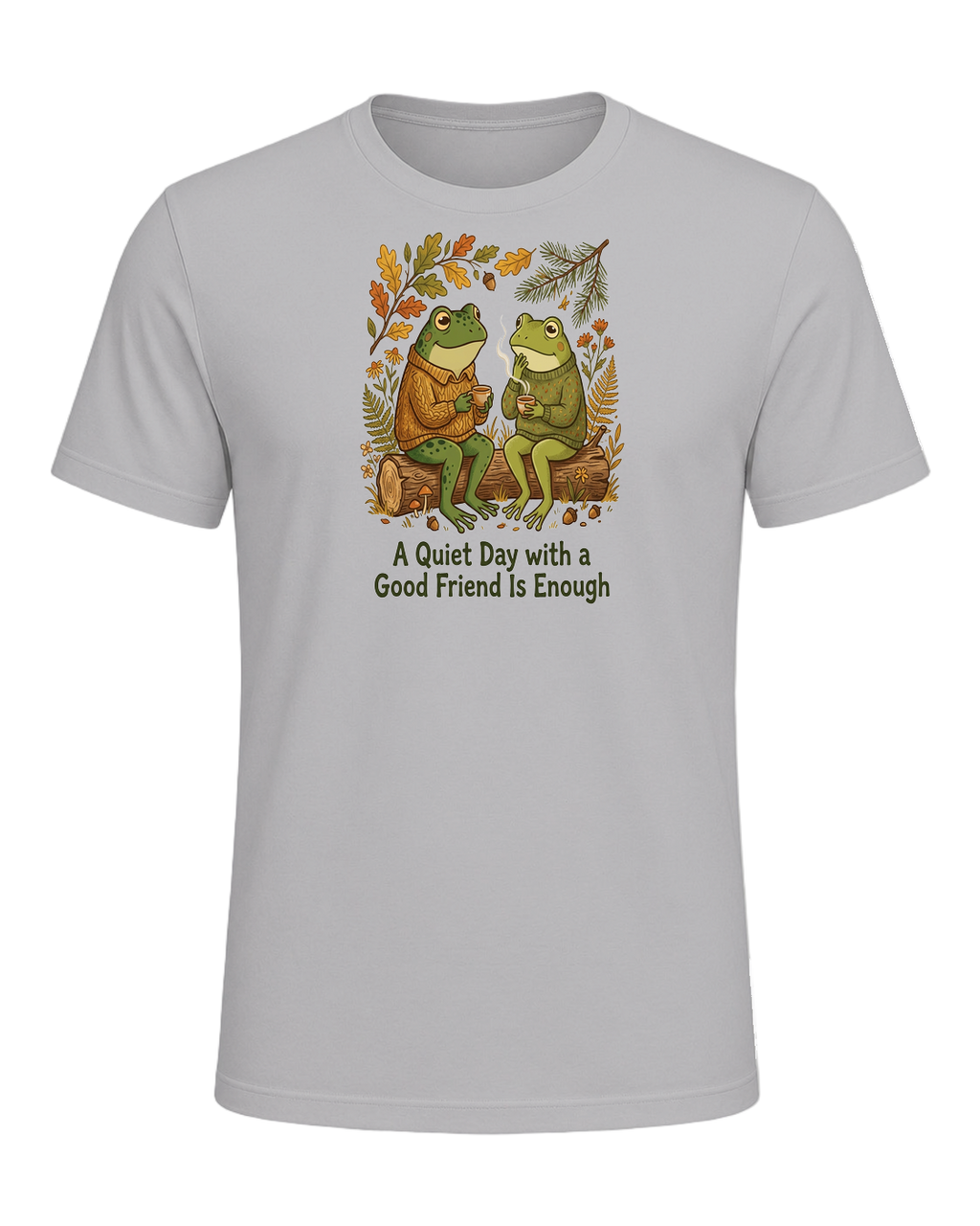 Cozy Frog Friends — Athletic Heather