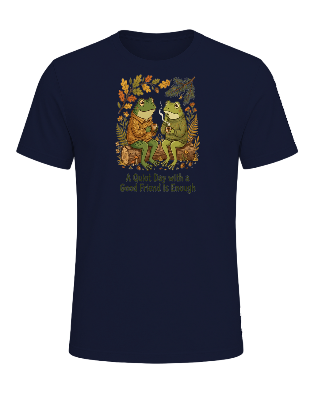Cozy Frog Friends — Navy