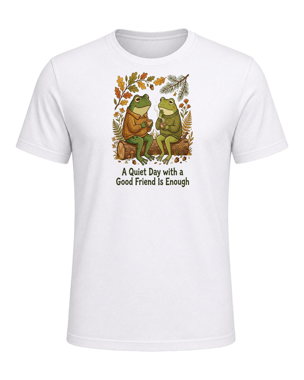 Cozy Frog Friends — White