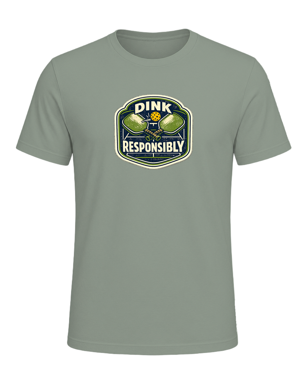 Dink Responsibly Tee — Sage