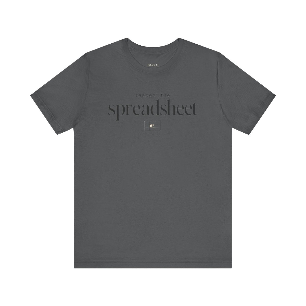 Funny Spreadsheet T-Shirt — Respect the Spreadsheet — t-shirt design