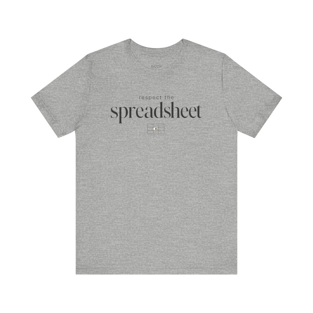 Funny Spreadsheet T-Shirt — Respect the Spreadsheet — t-shirt design
