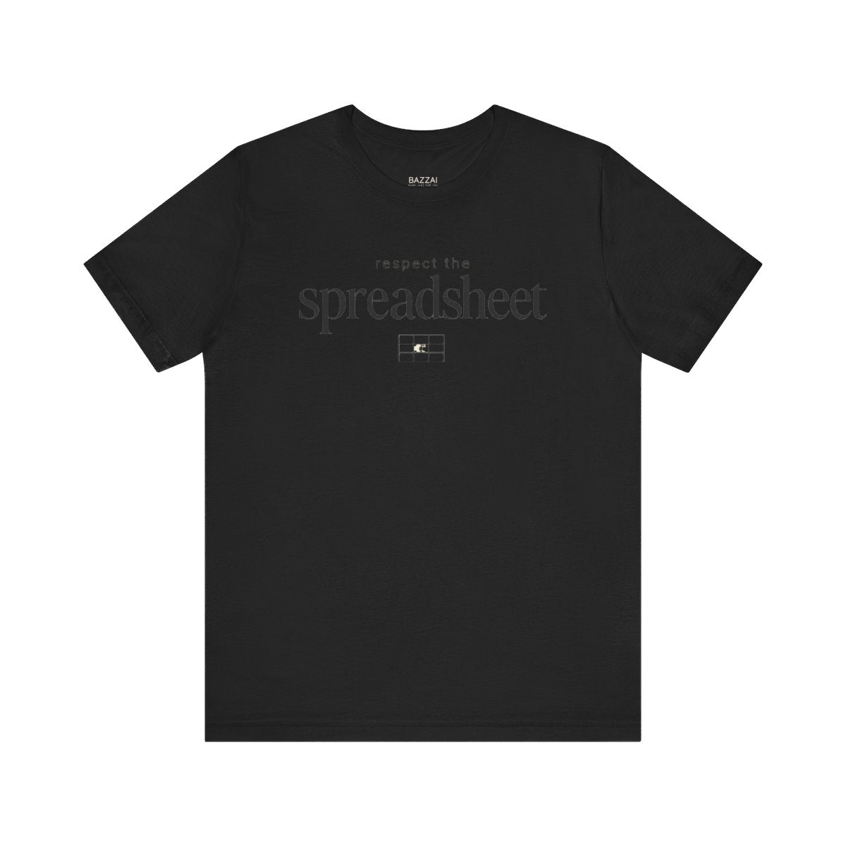 Funny Spreadsheet T-Shirt — Respect the Spreadsheet — t-shirt design