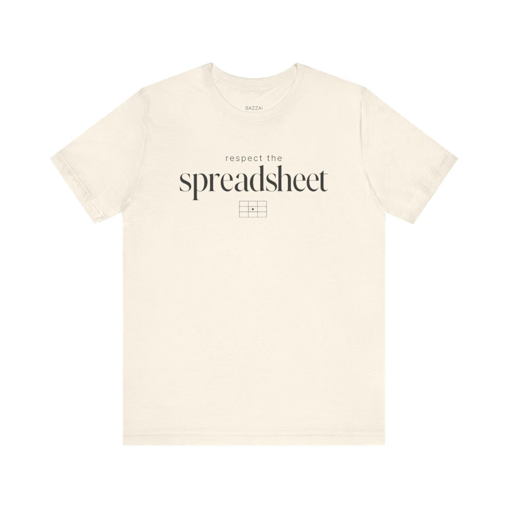Funny Spreadsheet T-Shirt — Respect the Spreadsheet — t-shirt design