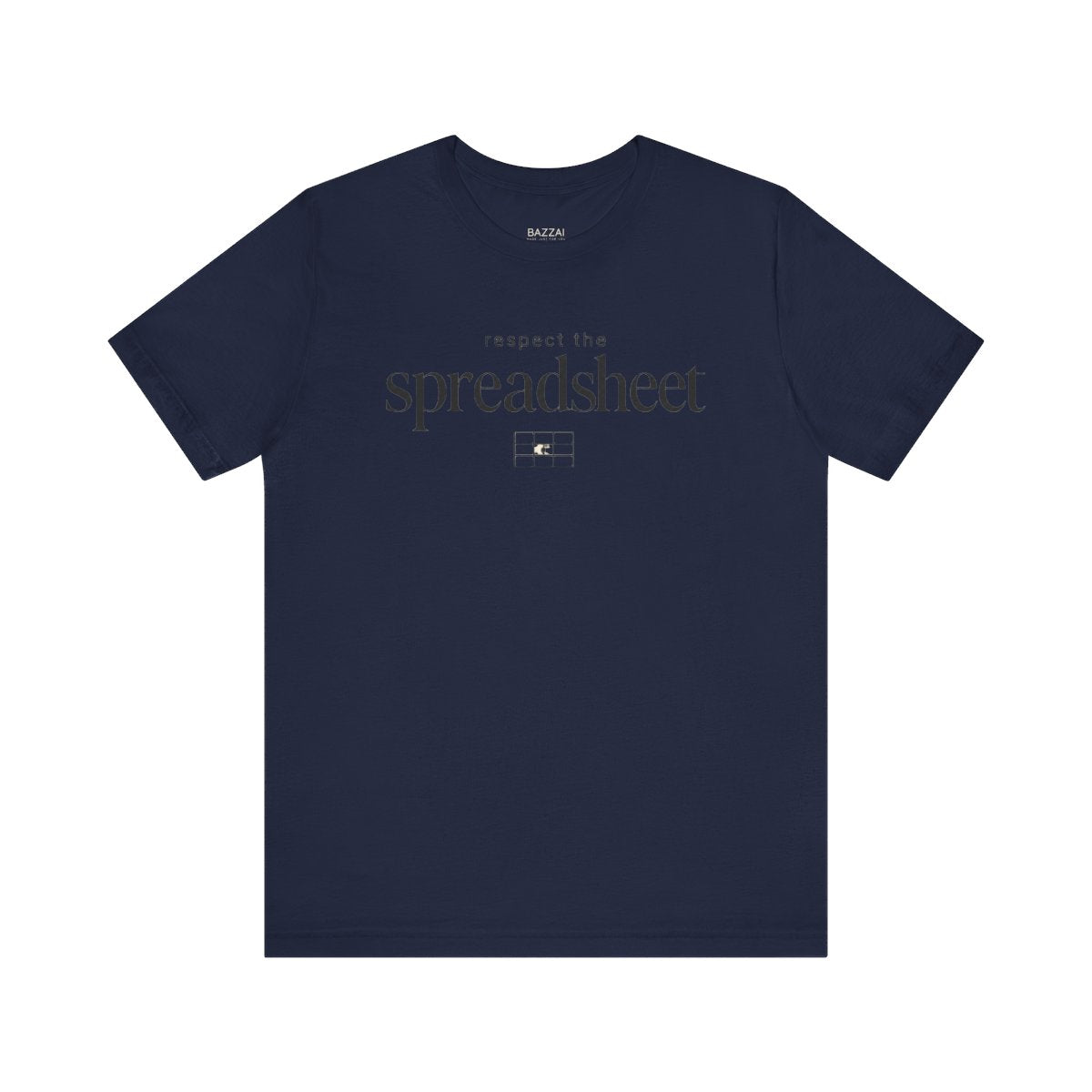Funny Spreadsheet T-Shirt — Respect the Spreadsheet — t-shirt design