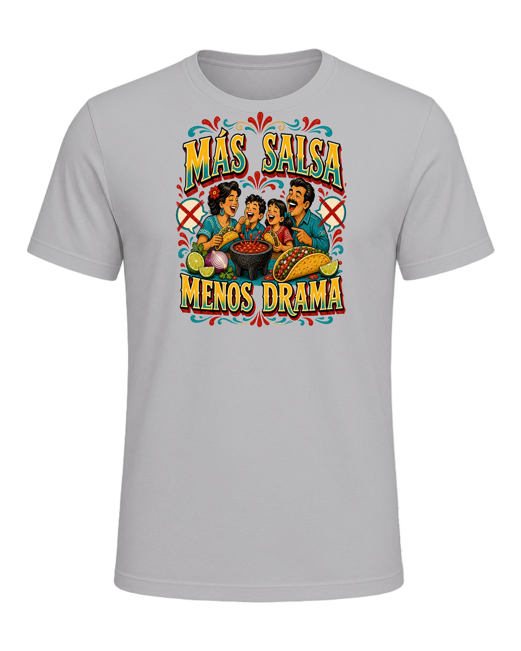MÁS SALSA MENOS DRAMA — Athletic Heather