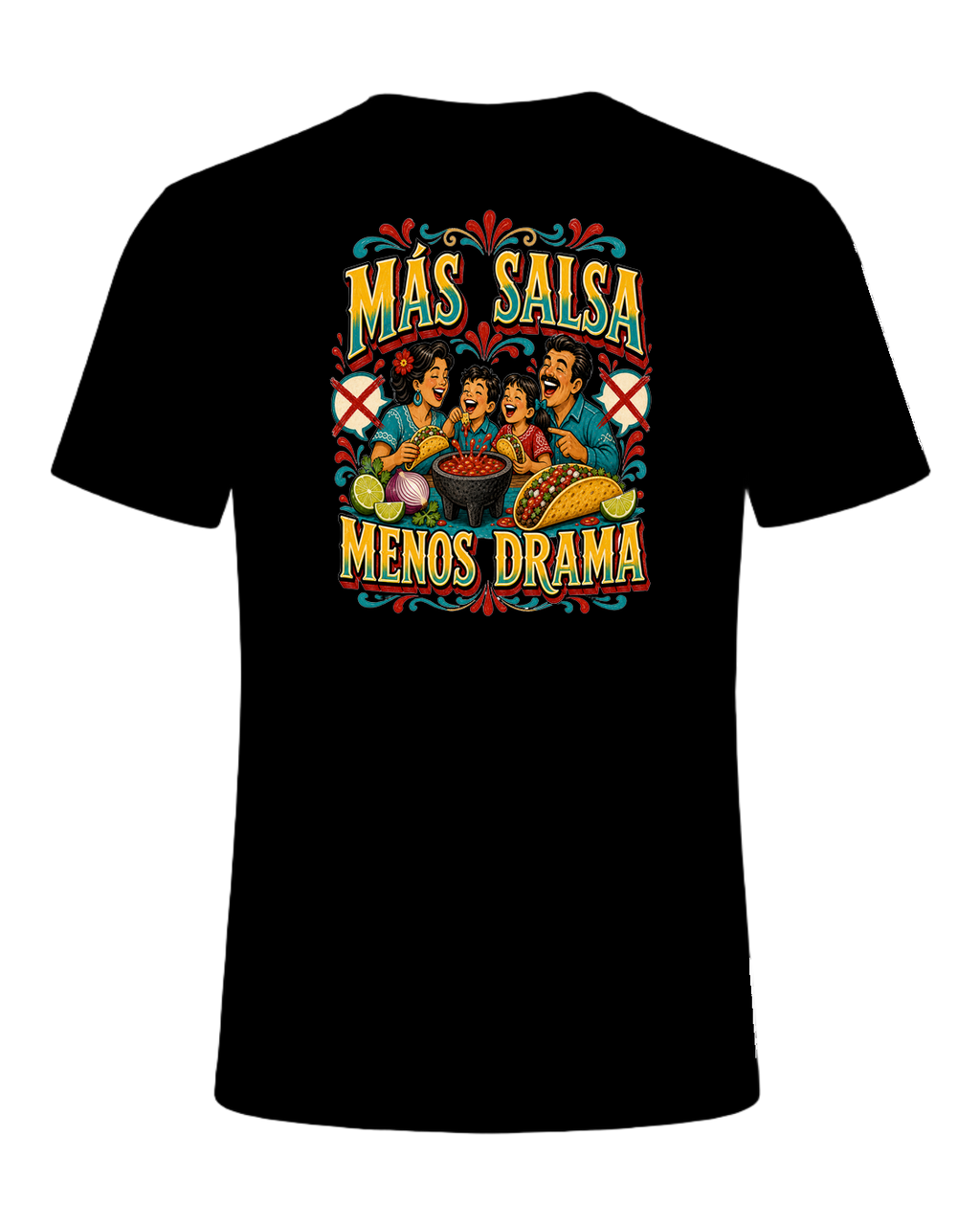 MÁS SALSA MENOS DRAMA — Black