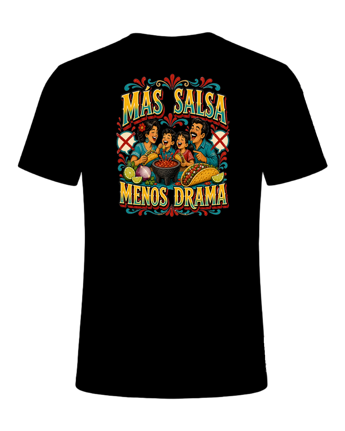 MÁS SALSA MENOS DRAMA — Black