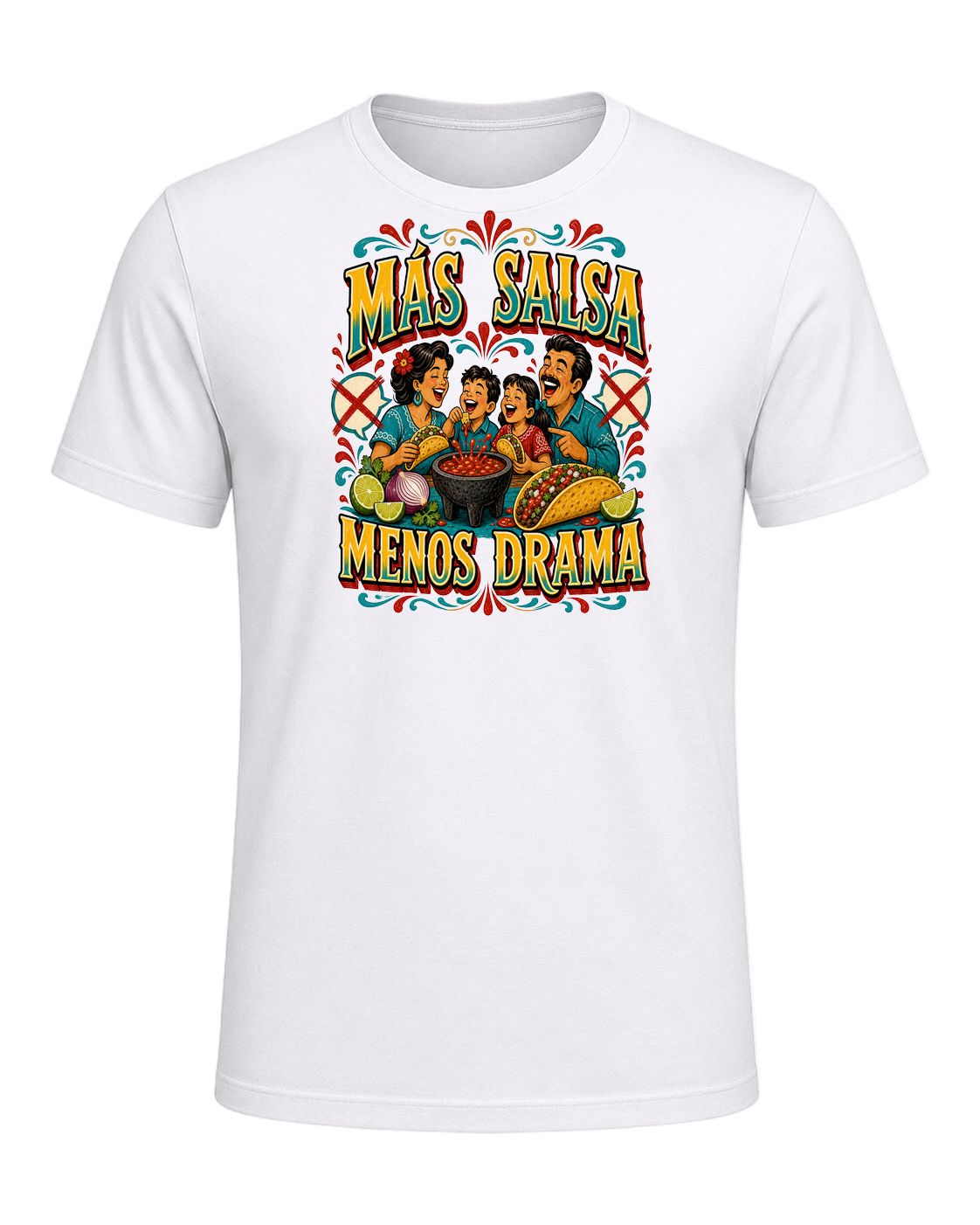 MÁS SALSA MENOS DRAMA — White