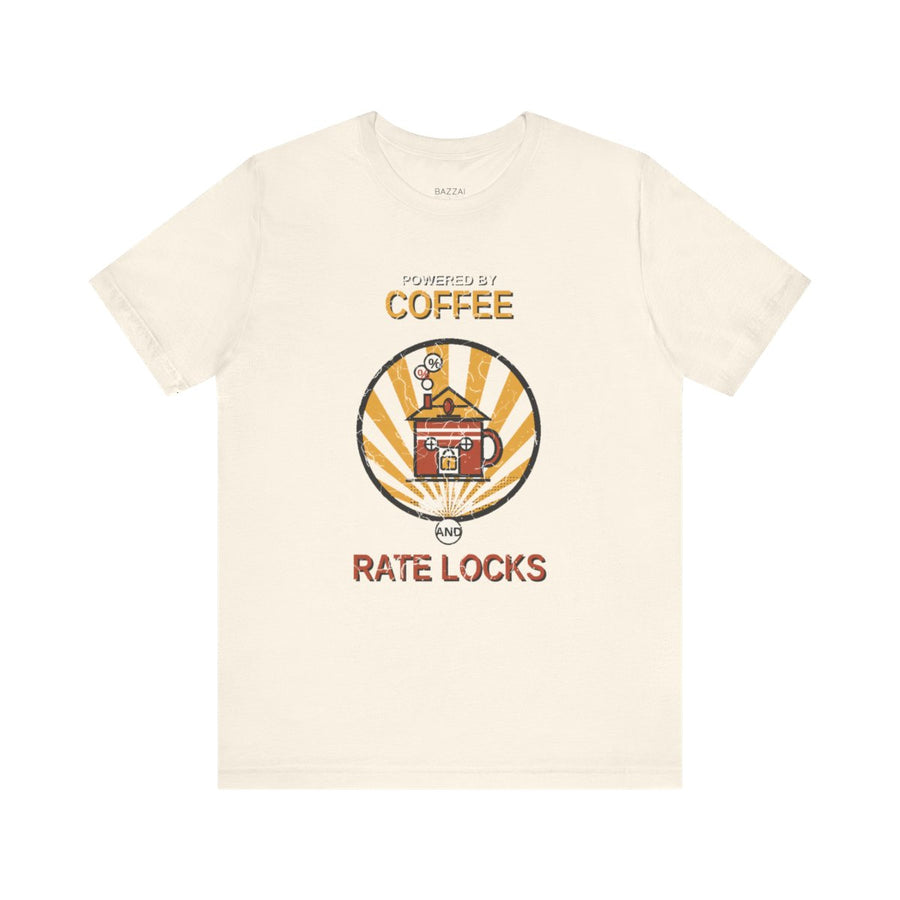 Mortgage Broker T-Shirt — Powered by Coffee and Rate Locks