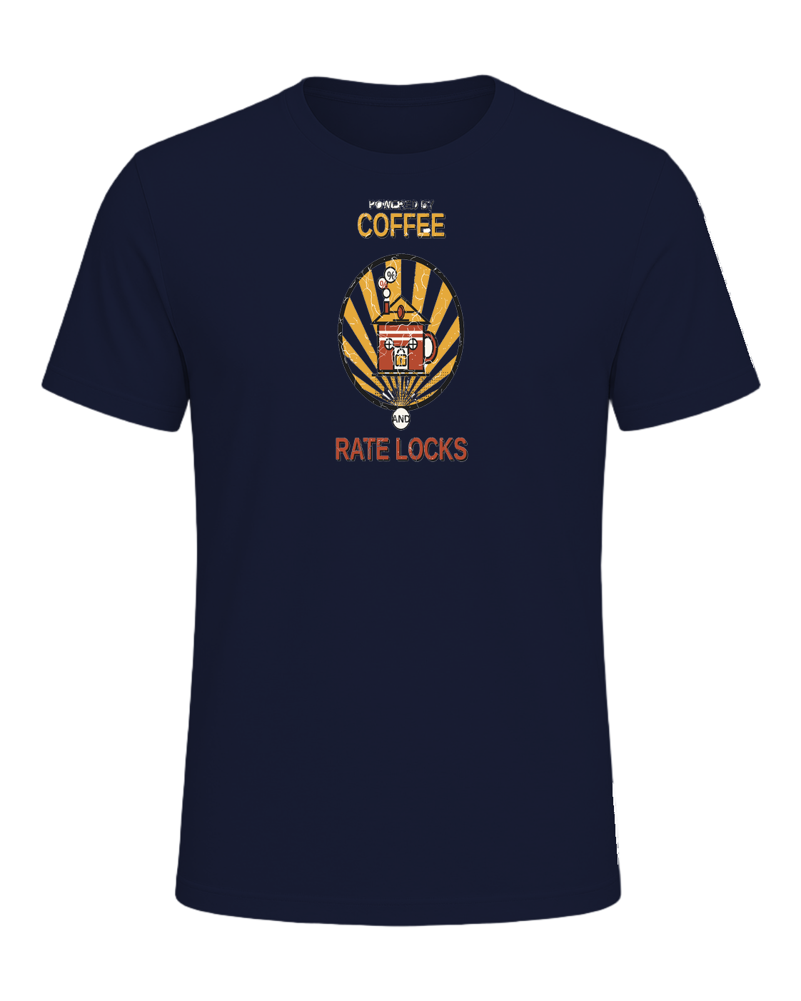 POWERED BY COFFEE AND RATE LOCKS — Navy