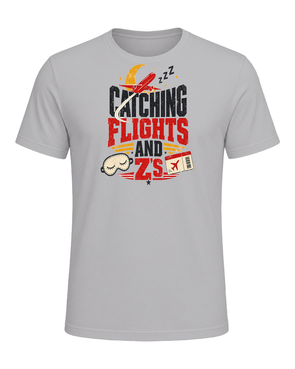 CATCHING FLIGHTS AND Z'S — Athletic Heather