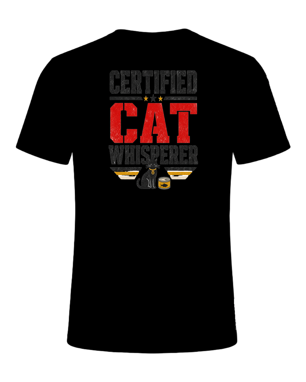 CERTIFIED CAT WHISPERER — Black