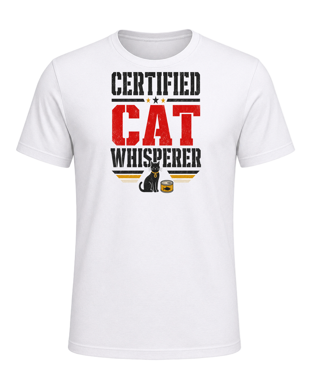 CERTIFIED CAT WHISPERER — White