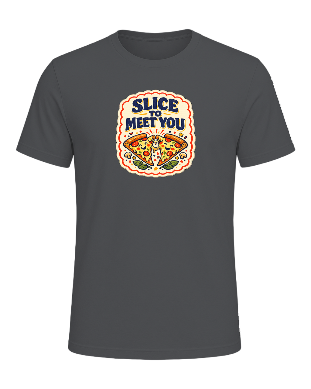 Slice To Meet You Tee — Asphalt
