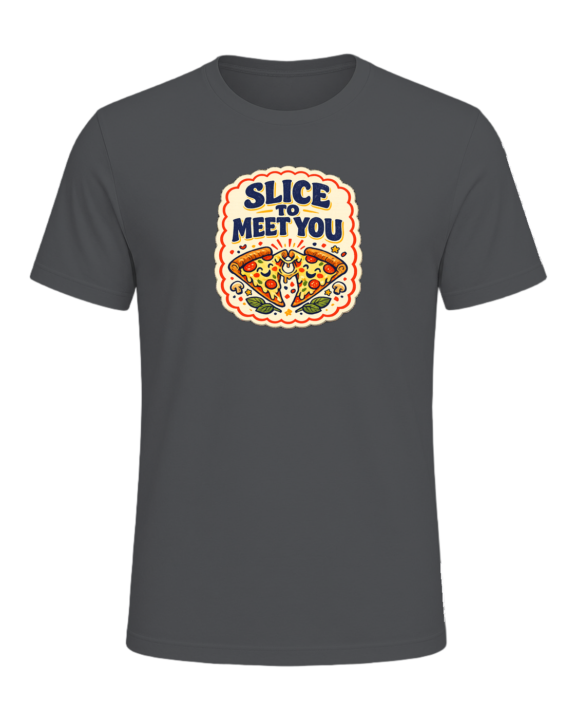 Slice To Meet You Tee — Asphalt