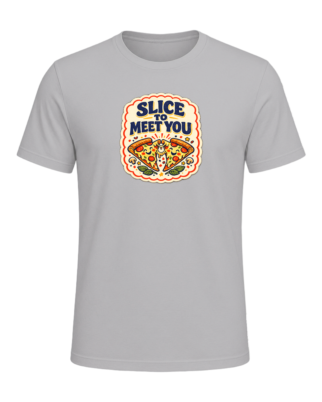 Slice To Meet You Tee — Athletic Heather