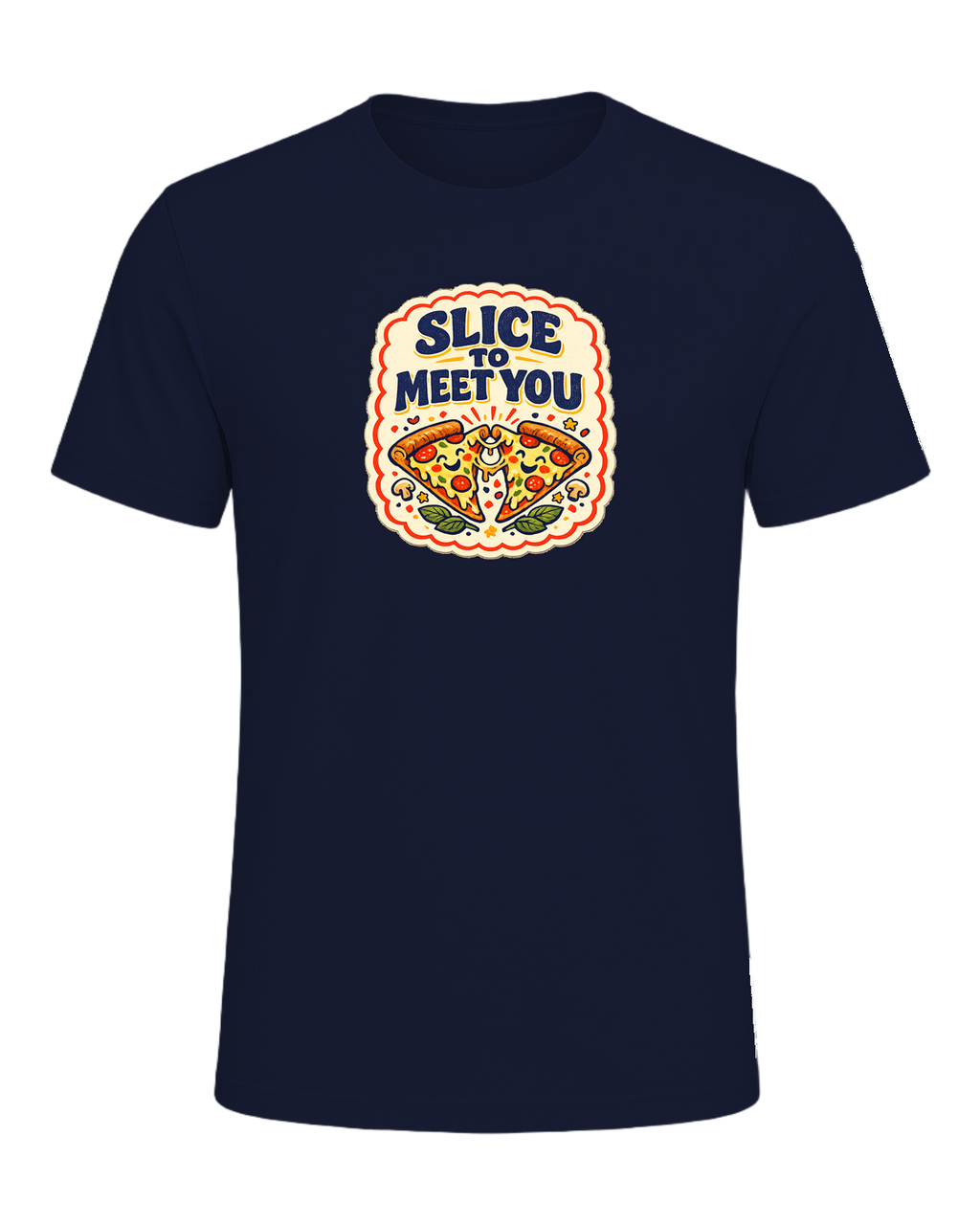 Slice To Meet You Tee — Navy