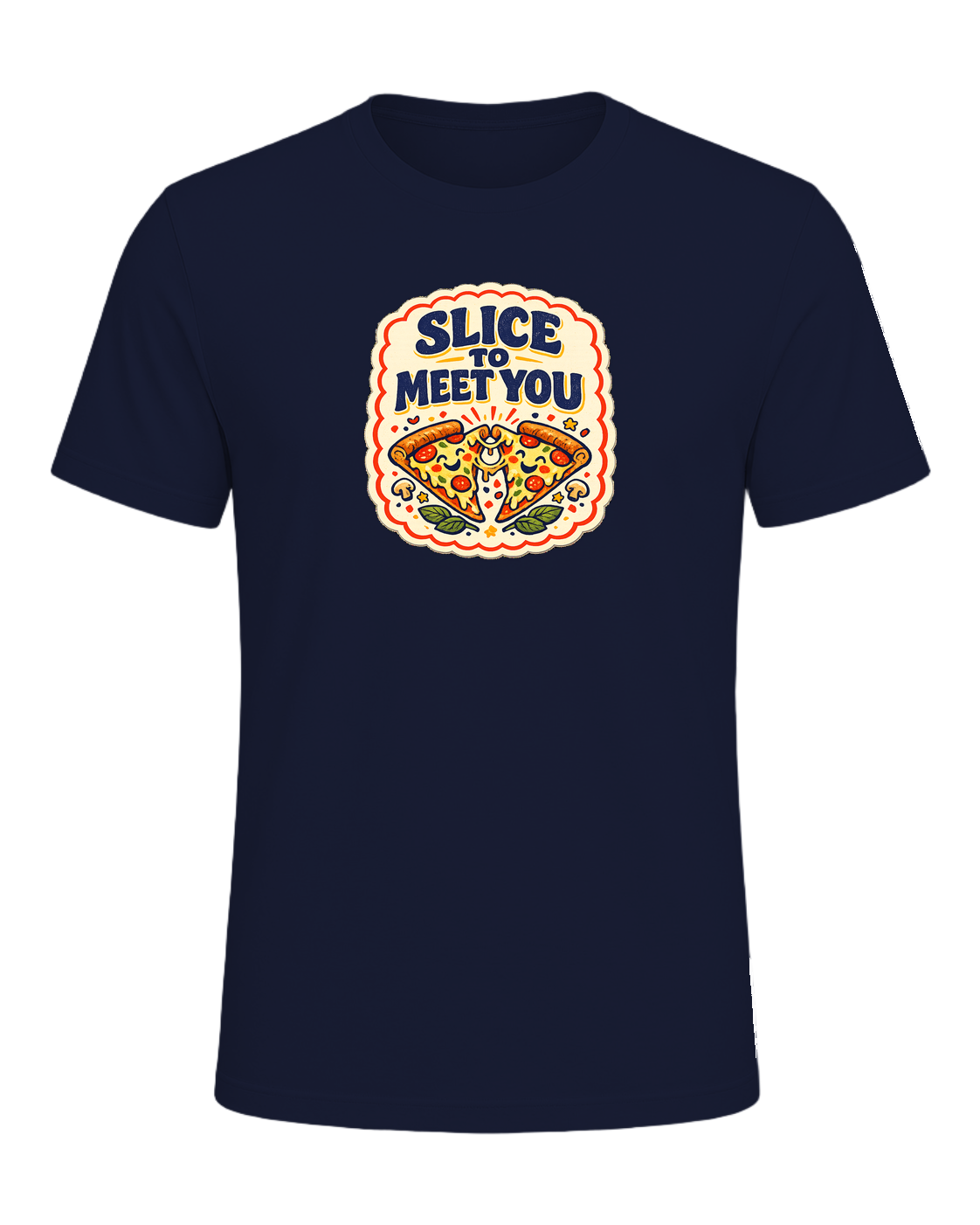 Slice To Meet You Tee — Navy